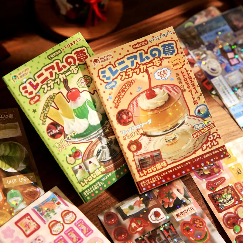 Showa Style Cuisine Stickers