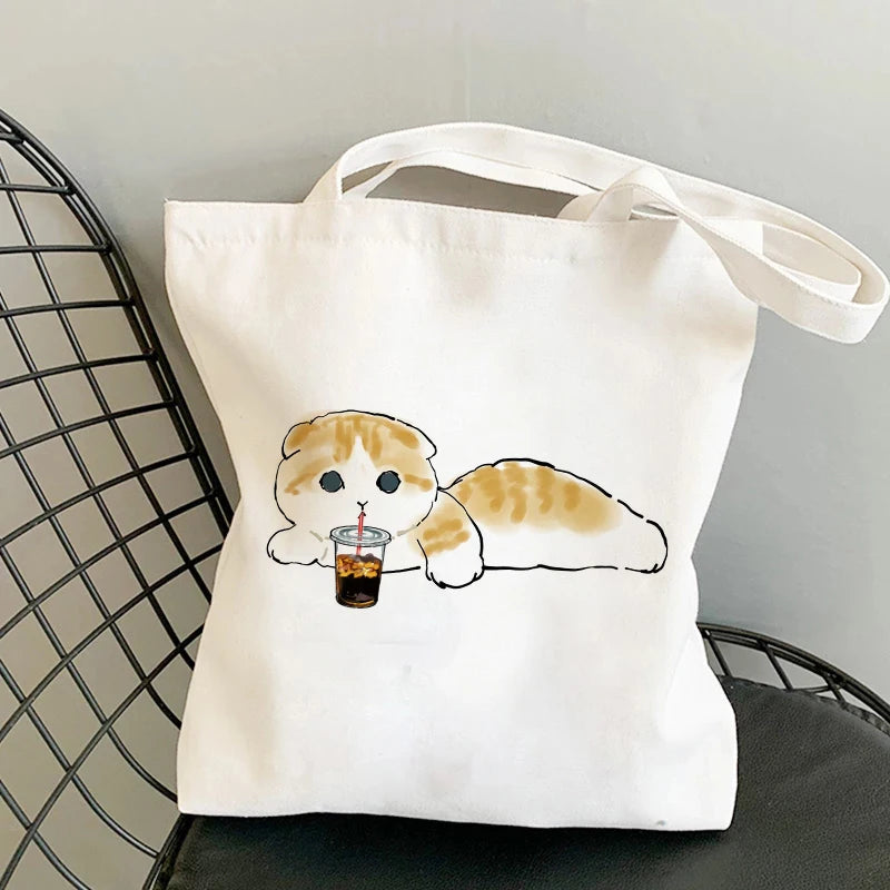 Mofusand Cat Canvas Tote