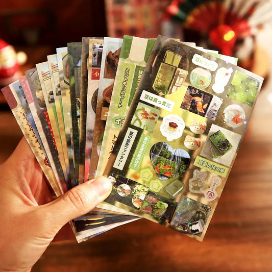 Showa Style Cuisine Stickers