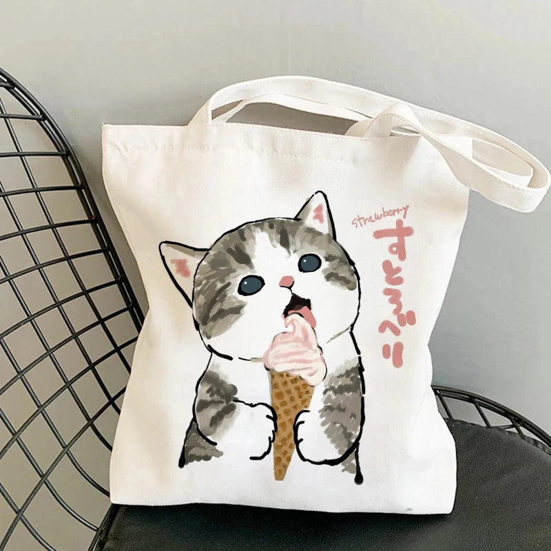 Mofusand Cat Canvas Tote