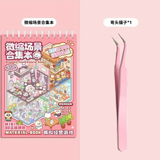 Mr Paper 45Pcs Forest Village DIY 3D Sticker Book