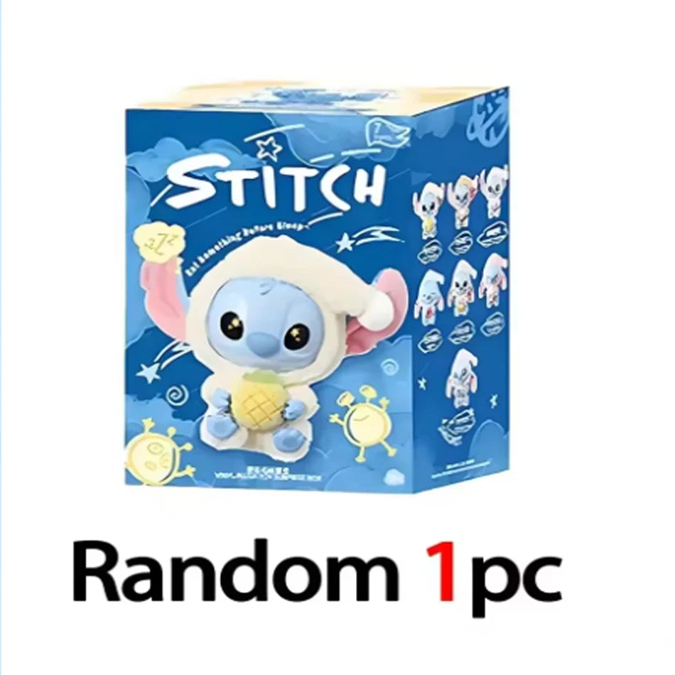 Hot Sales Stitch Blind Box Bag Eat Some Thing Before Sleep Series Vinyl Pendant Cute Doll Mystery Box Fluffy Doll Surprise Gift