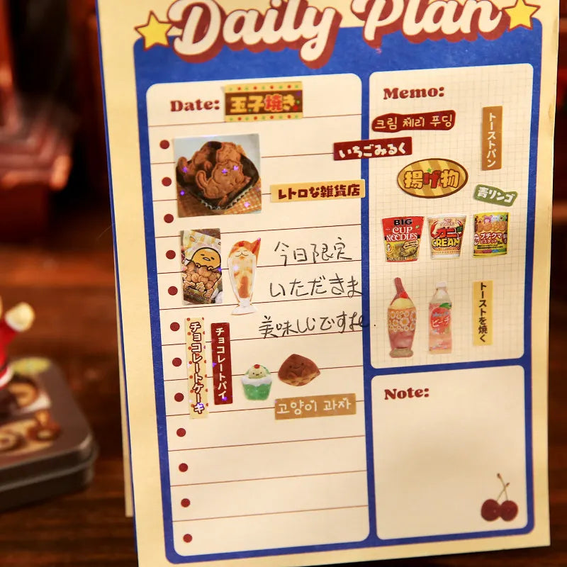 Showa Style Cuisine Stickers